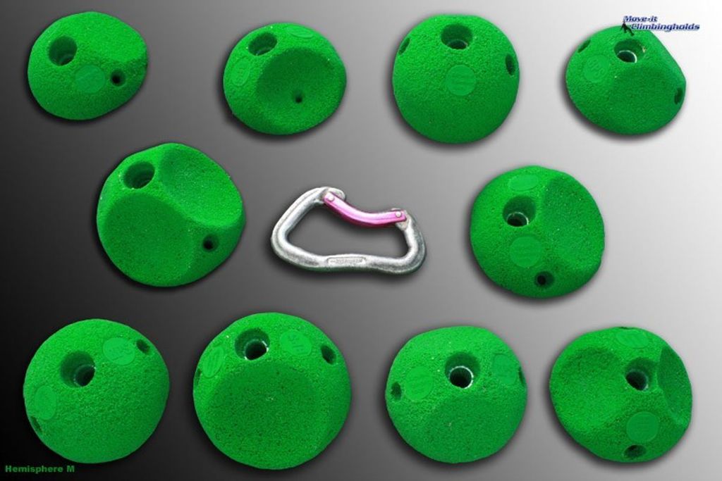 Move-it-Climbingholds - Hemisphere M (Klettergriffe-Set),schwarz