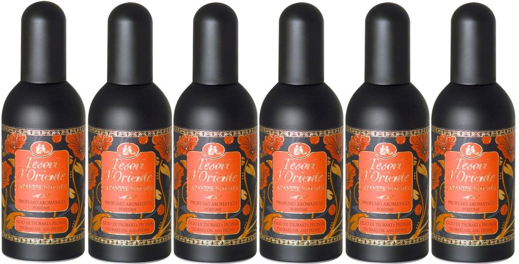 Tesori D'oriente Japanese Rituals 100ml, Blumiges und fruchtiges Parfüm 6x100ml