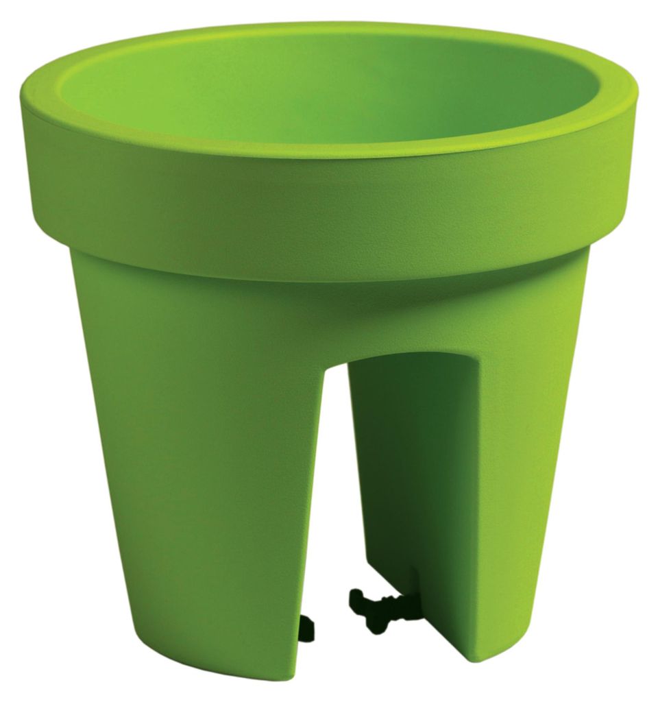 Bloempot voor balkonplanten - lichtgroen - 5 liter - Productafbeelding 