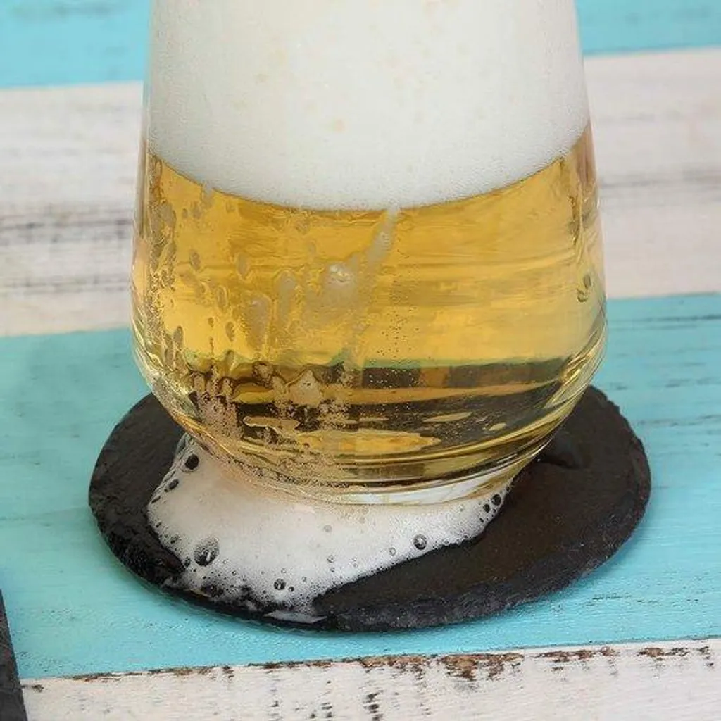 Sous-verre ronds discrets lot de 6 avec support robuste et durable