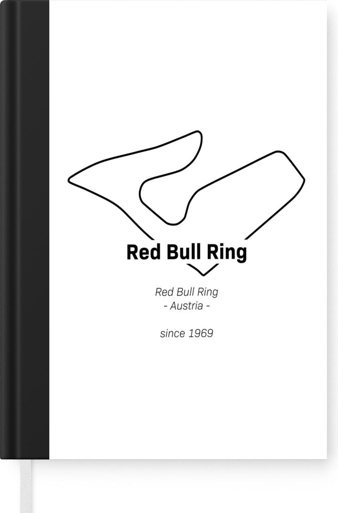 MuchoWow Notizbuch Tagebuch Haushaltsbuch Notebook A5 Red Bull Ring - Formel 1 - Rennstrecke - Notizblock - Notizheft - Notebook - Schreibblock -...