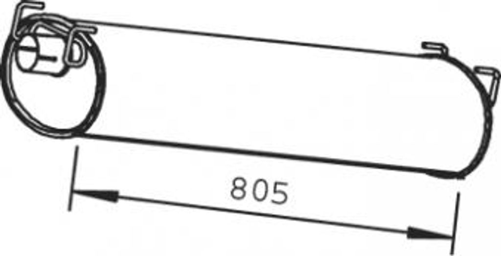 Dinex Mittelschalldämpfer 28408