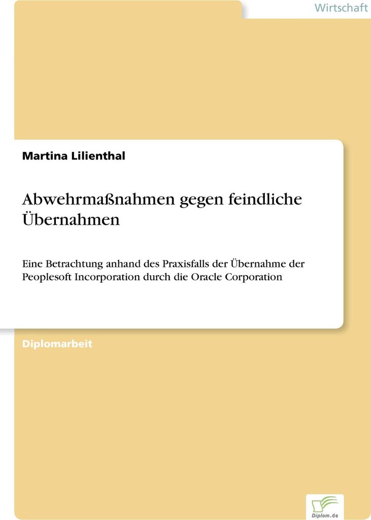 Abwehrmaßnahmen gegen feindliche Übernahmen
