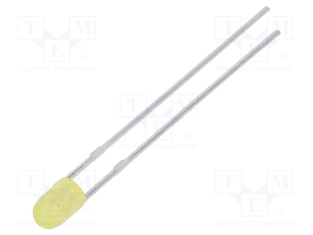 5x LED 3mm gelb LL-304YD2P-1B LED Dioden THT 3mm 90÷160mcd 80°