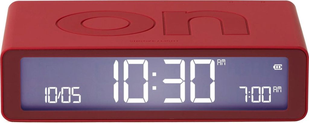 Lexon LR157R4 Digital-Wecker Flip Classic Rot 1