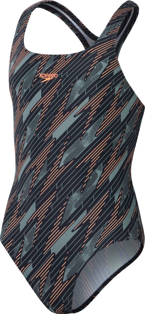 Speedo Hyperboom Medalist Badeanzug Mädchen, Farbe:Schwarz, Kinder Größen:164