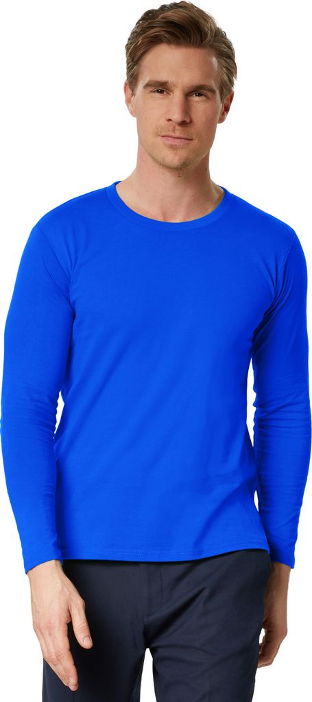 Langarm-Shirt Männer - blau, L Produktbild 