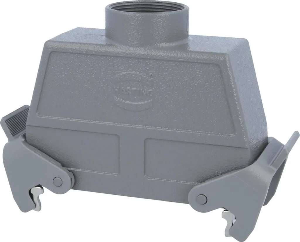 Boîtier Han 24B Sortie Droite PG29 avec Serrage 16mm et Double Étrier