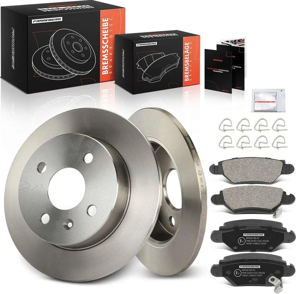 Kit freins arrière avec disques et plaquettes pour Opel Astra G Kombi