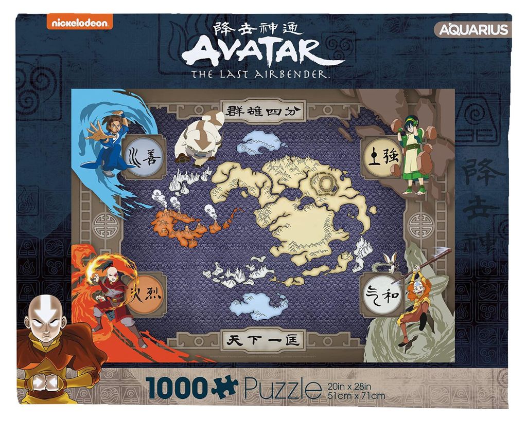 Mappa del puzzle di Avatar Il Signore degli Elementi (1000 Immagine del prodotto 