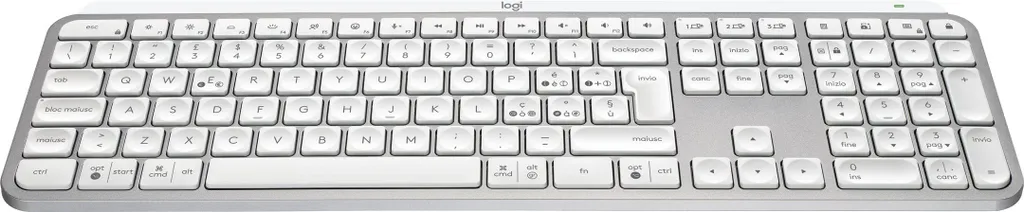 MX Keys S Logitech Gris Plein BT : Clavier Bluetooth à Saisie Silencieuse