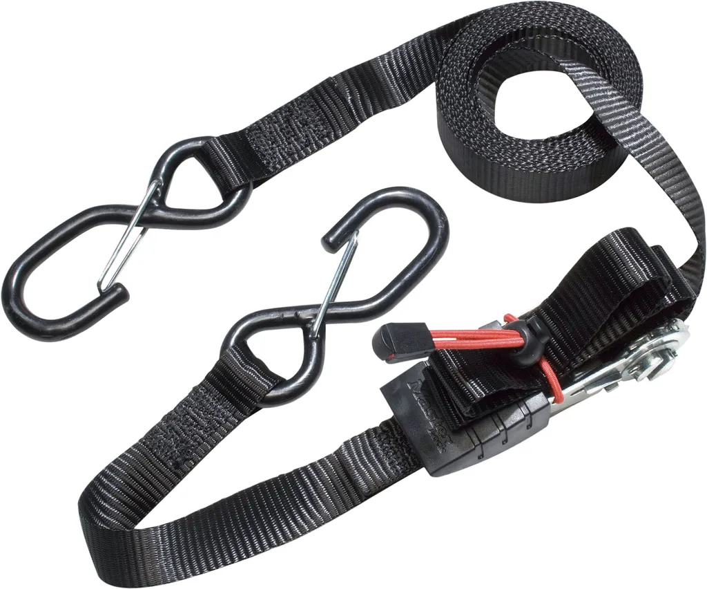 Sangle à cliquet 4m25 Master Lock noire avec crochets de protection