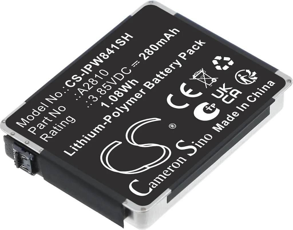 Batterie de rechange pour Apple Watch S8 41mm remplace le modèle A2810