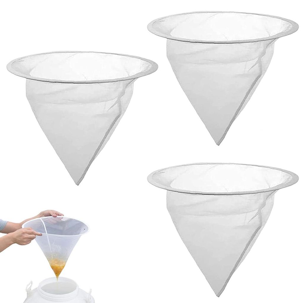 3 Stück Honigsieb Nylon, Honigfilter Werkzeug, Honig Filter Produktbild 