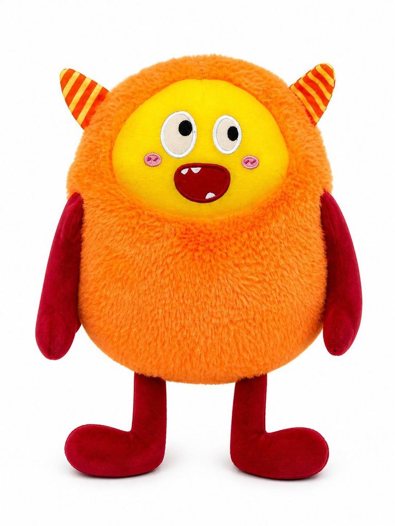 Monster Kuscheltier 30 cm Oranges Plüschmonster mit Produktbild 