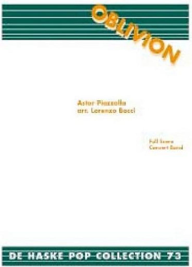 Oblivionfor concert band/harmonie