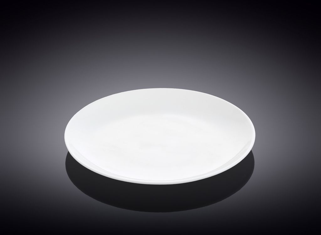 Assiette à dessert Wilmax 18 cm en porcelaine, blanche Image du produit 