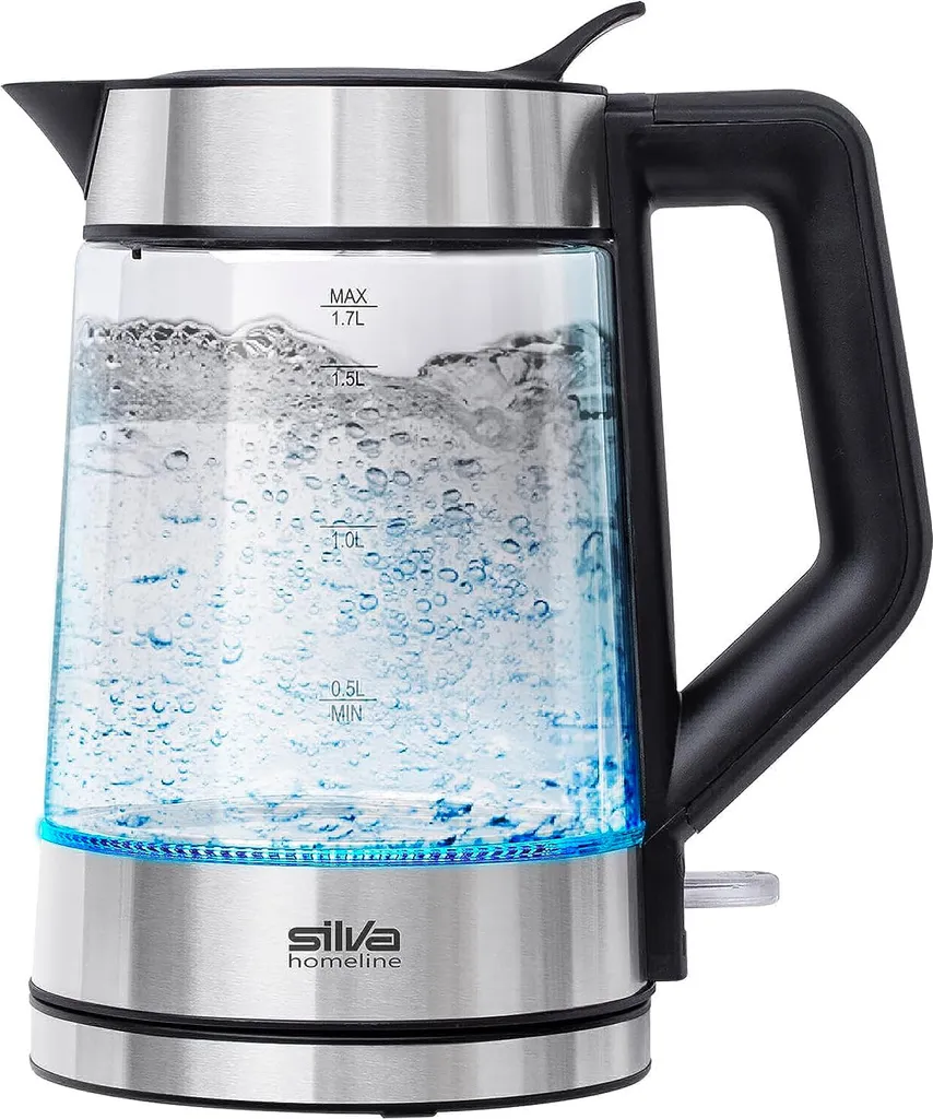 Silva Homeline KL-G2007 Bollitore in Vetro - 1,7 Litri per Famiglie
