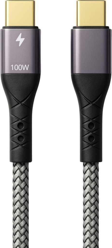 ProfiPatch USB C auf USB C Kabel 1m 100W PD 3.0 5A E-Mark Produktbild 