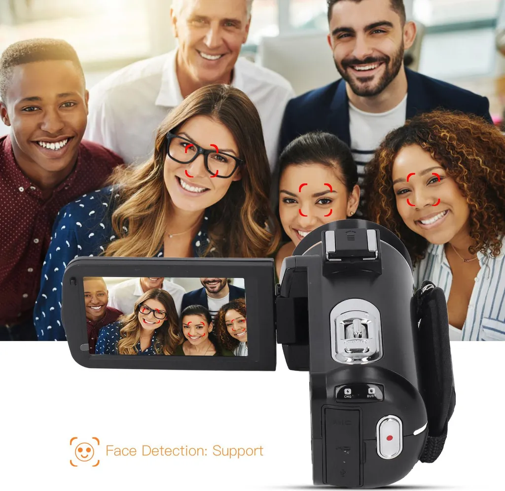 Caméscope 4K pour Vlogging YouTube avec WiFi et Mode Webcam PC Intégré