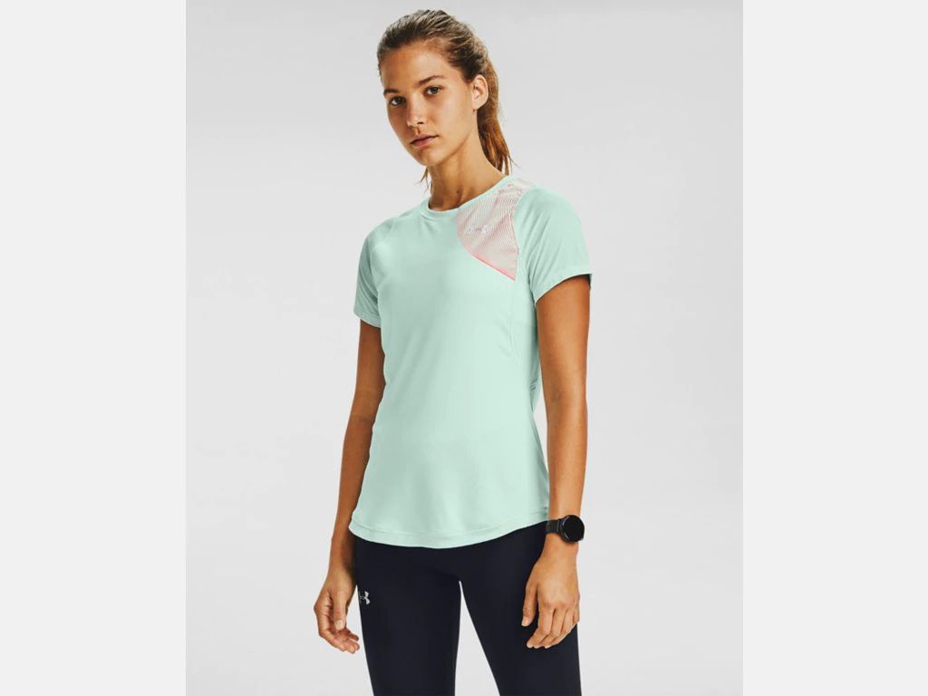 Under Armour Damen T-Shirt Seaglass Blue / Beta / Ref M