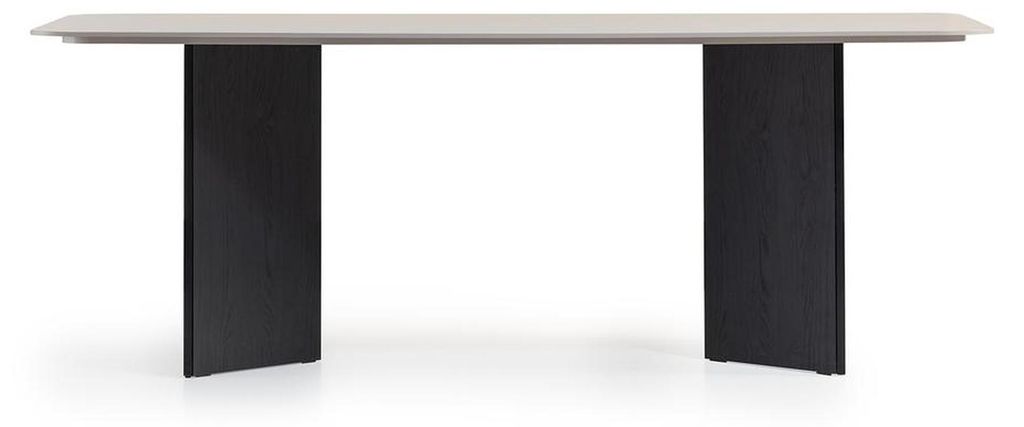 Eleganter Esstisch aus Holz in Beige, moderner Landhausstil