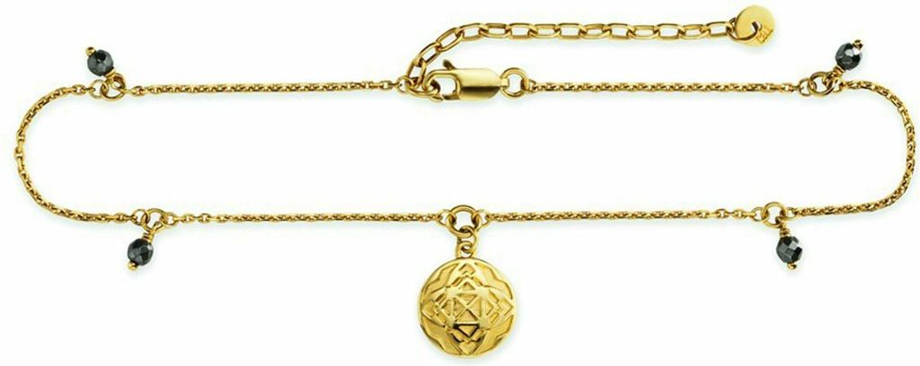 cai Fußkette 925/- Sterling Silber 19+4cm gelb Hämatit 132260146-23