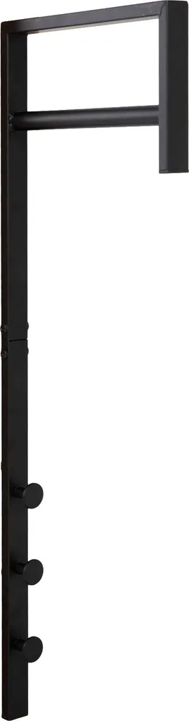 Trento Portemanteau Noir 82 x 30 cm - Support Mural Design Industriel