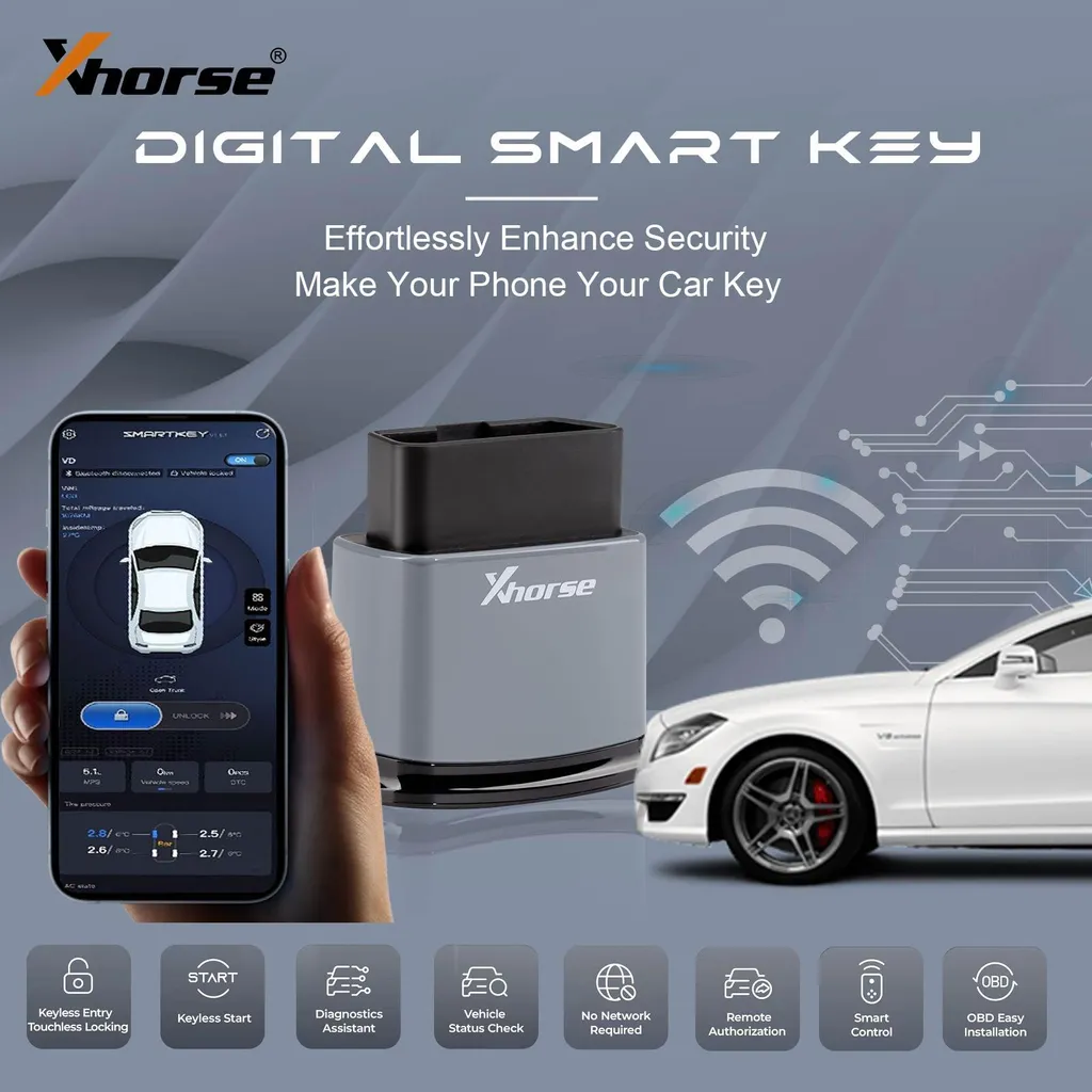 Clé intelligente Bluetooth BLE 5.1 ultra-compacte en plastique robuste