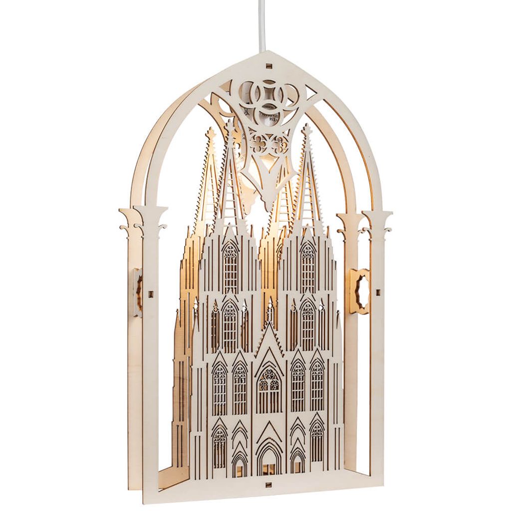 Fensterbild Kölner Dom (32cm) von Saico Seiffen