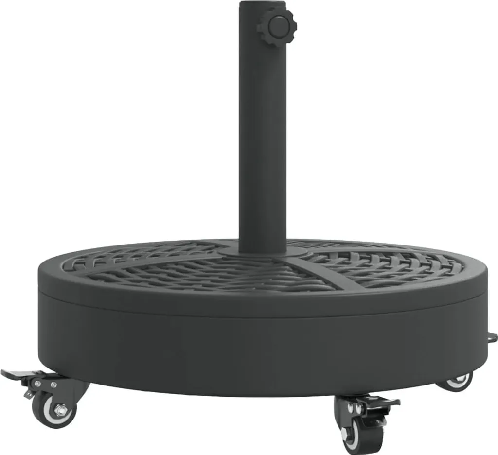 Supporto Ombrellone Professionale 27kg Rotondo con Ruote Ø38/48mm