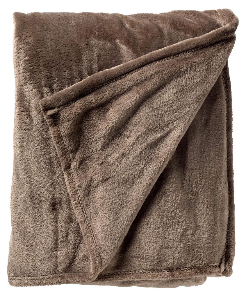 Dutch Decor Wohndecke Flanell-Fleece Charlie 200x220 cm Grau