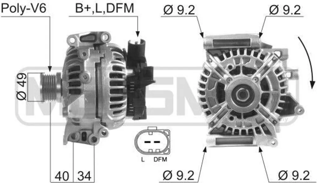 Alternateur Robuste 150A ERA 210133A Compatible Classe E W211 S211