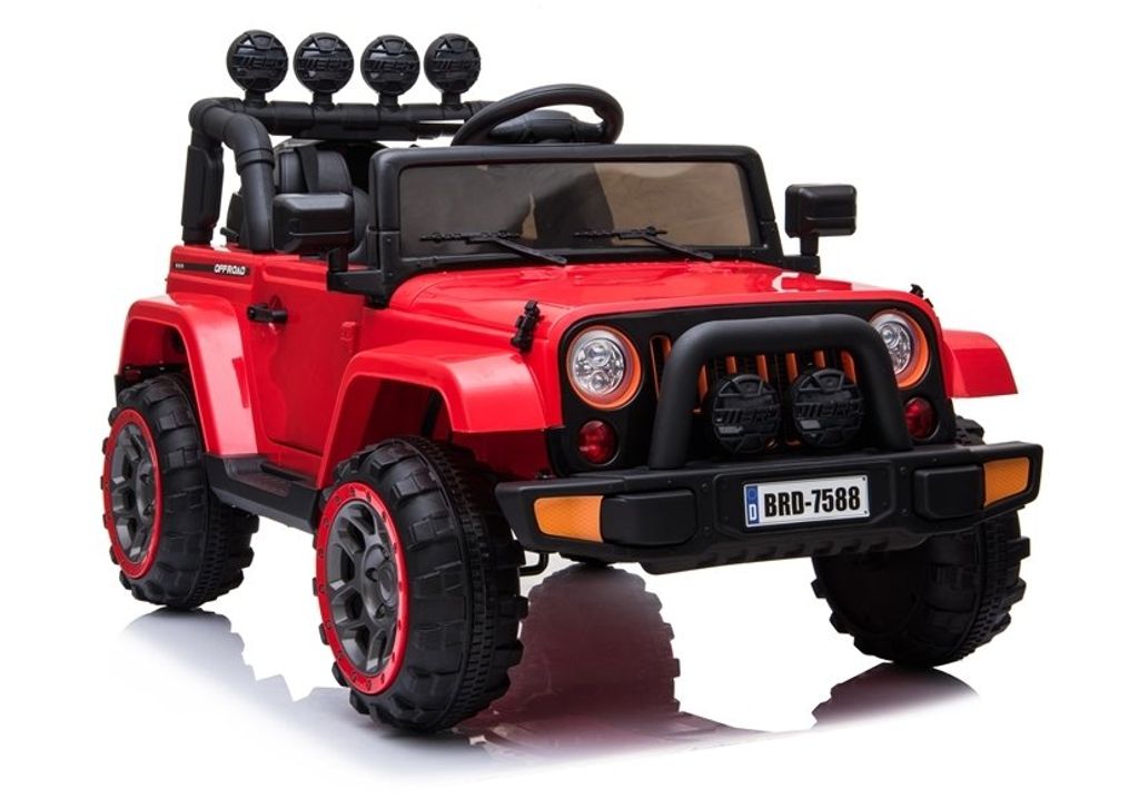 Kindervoertuig, Jeep, model BRD-7588, rood Productafbeelding 