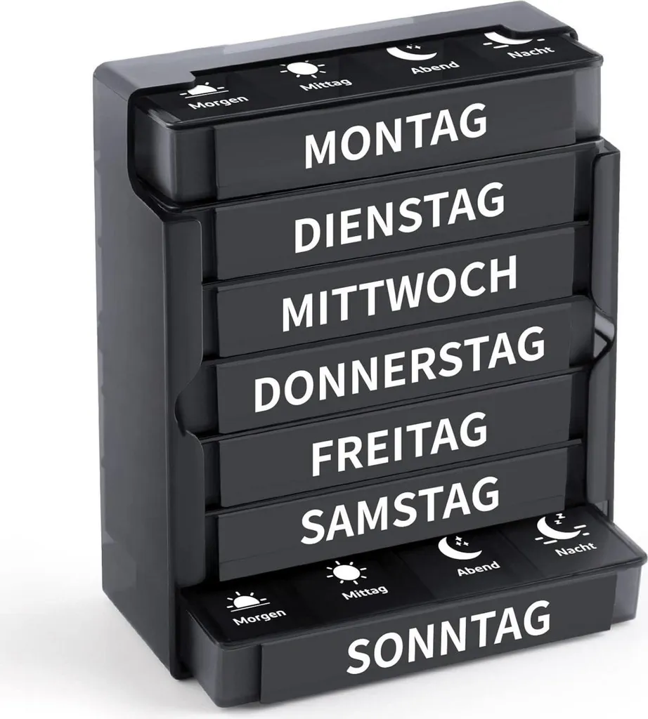 Rituale Benessere: Portapillole 7 Giorni 4 Scomparti BPA Free