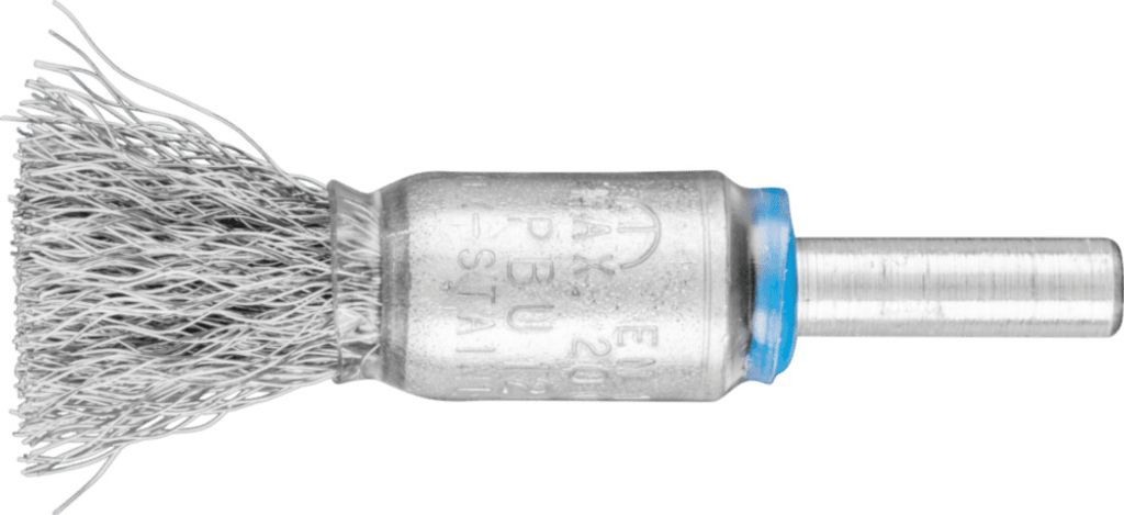 PFERD TOOLS Pinselbürste ungezopft PBU Ø13 mm Schaft-Ø6 mm Edelstahl-Draht-Ø0,20