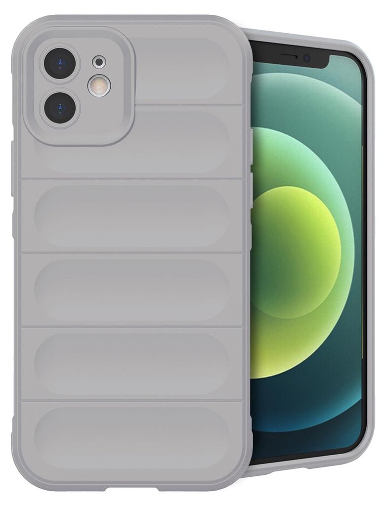 imoshion EasyGrip Backcover iPhone 12 - Grau