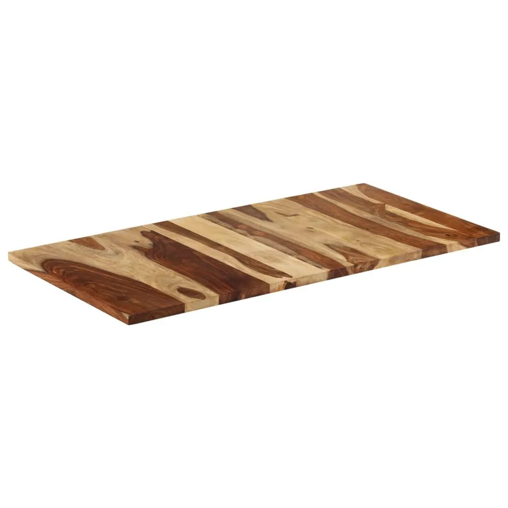 Plateau de table en bois de rose massif durable avec chants bruts - 16