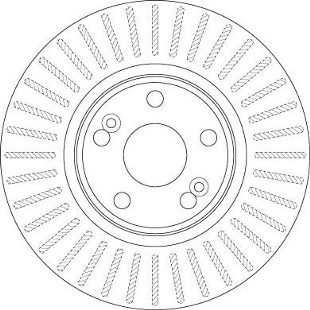 Disques de frein ventilés TRW DF6233S compatibles Renault Scenic 1.9 dCi