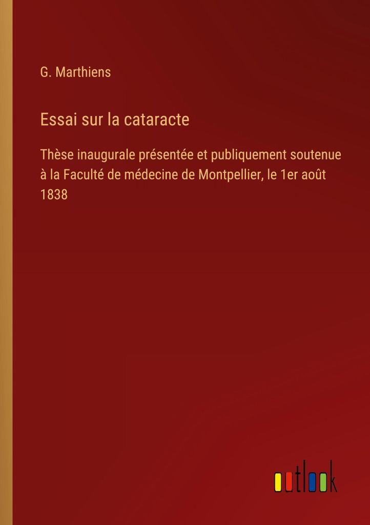 Essai sur la cataracte