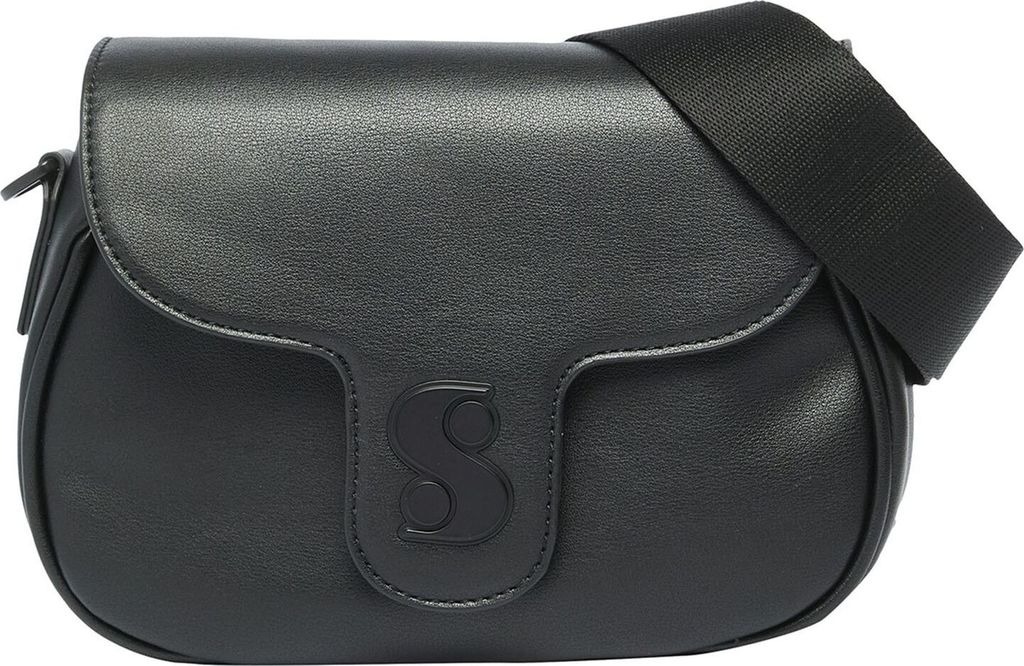 s.Oliver Umhängetasche Crossbody Bag Grey / Black schwarz