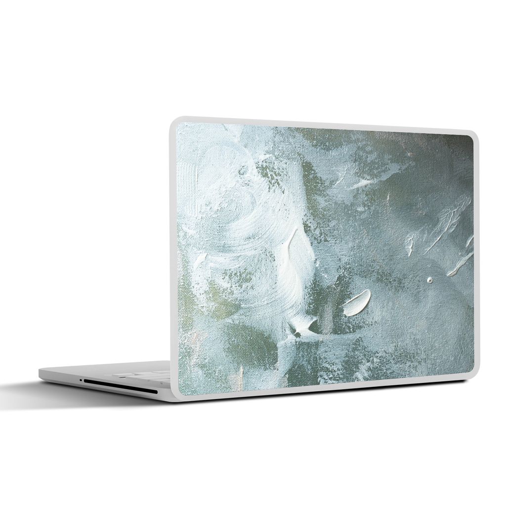 MuchoWow Laptop Aufkleber Sticker Cover Acrylfarbe - Strukturen - Abstrakt 32.5x23.5 cm - Sticker für Laptop - Selbstklebend