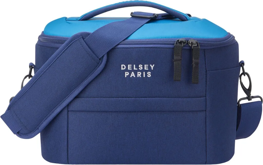 Trousse Maquillage Delsey Brochant 3 - Ultra Légère et Volume 15L Bleu