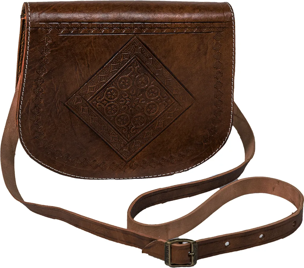 Sac cuir durable marron foncé Fes : finie la maroquinerie fragile