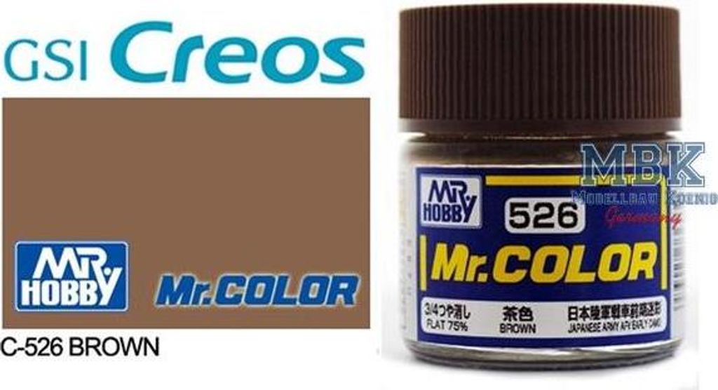 Mr Hobby - Gunze C-526 - Mr. Color (10 ml) Brown - Neu