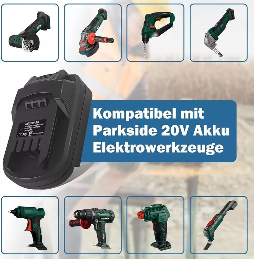 GBA 18 V Li-Ion akumulátor Adaptér Převodník akumulátorů Obrázek produktu 10