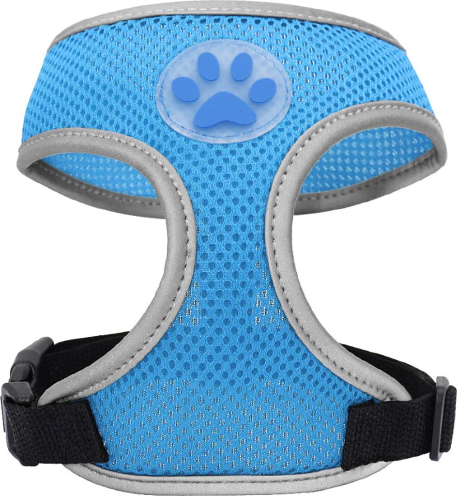 PETARTIST Reflektierendes Geschirr für Hunde - blau, Größe M