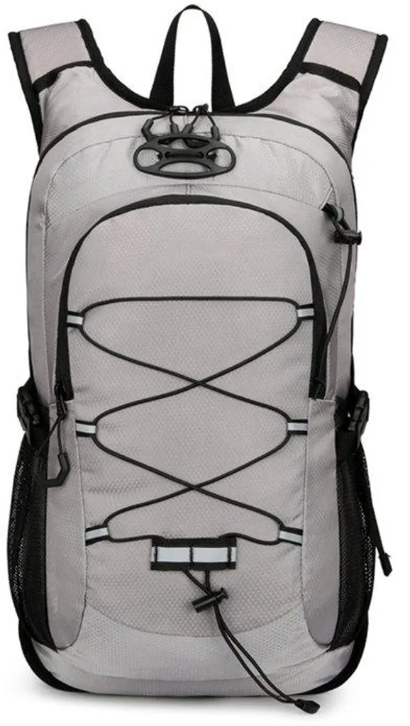 Sac à dos gris imperméable 20-35L unisexe pour randonnée et voyage