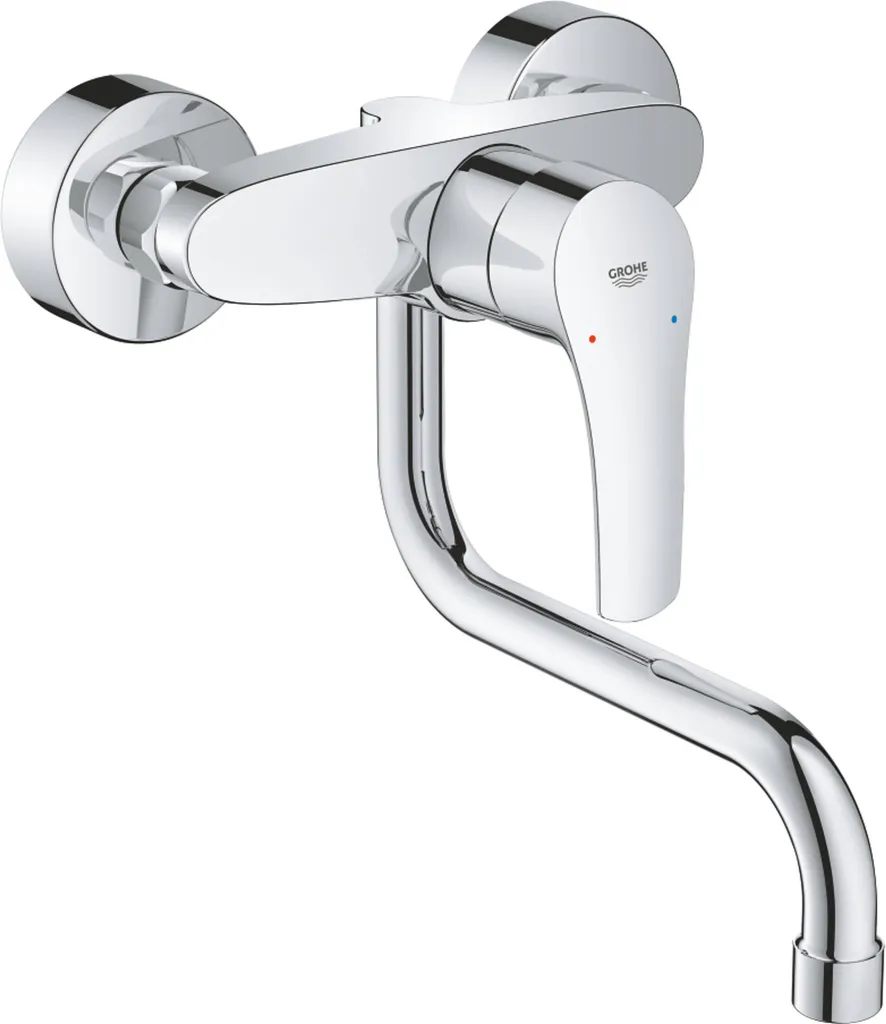 Miscelatore Lavello Grohe Eurosmart 31391003: Design a Parete 216mm