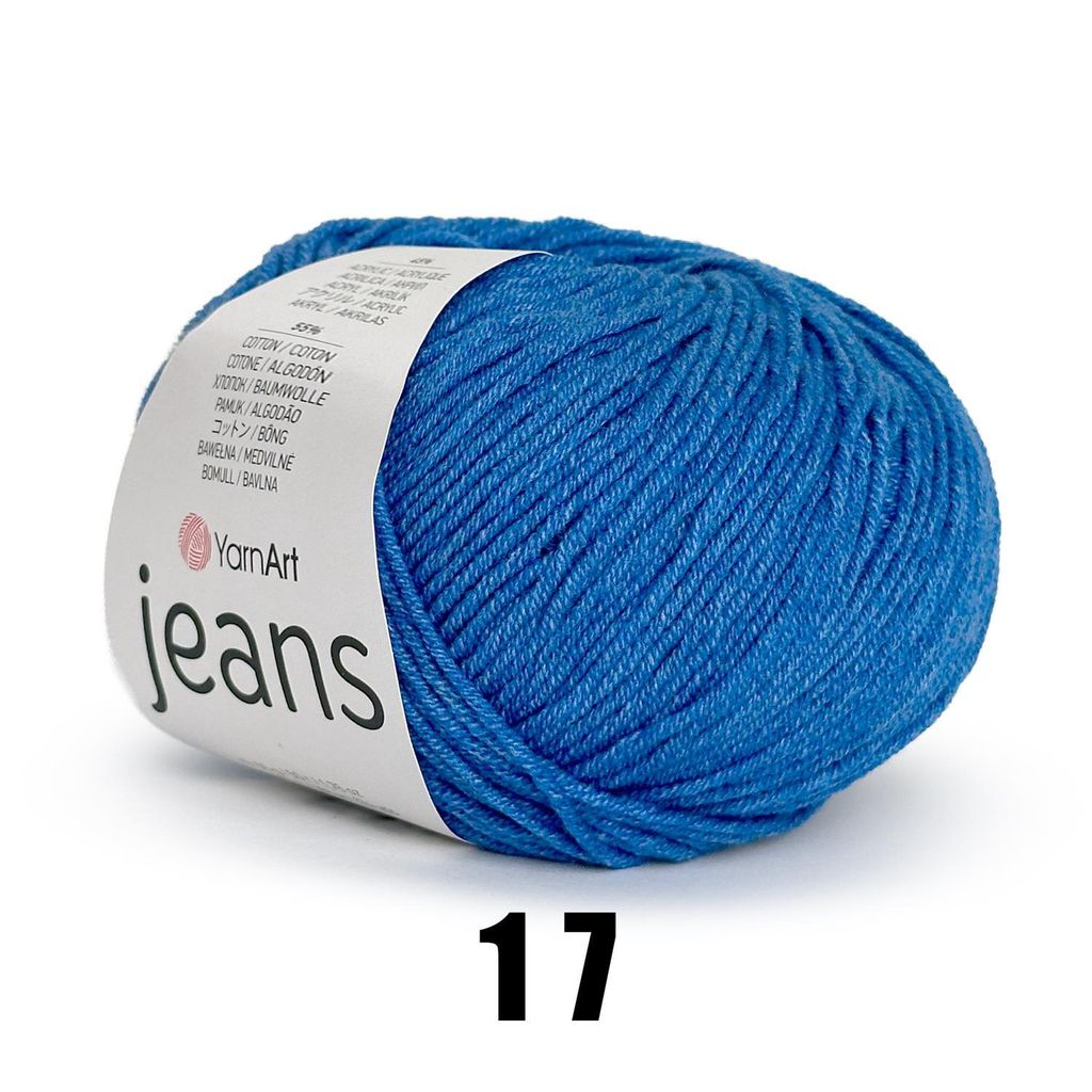 YarnArt Jeans (50g/160M) 17 caobaltblau Produktbild 